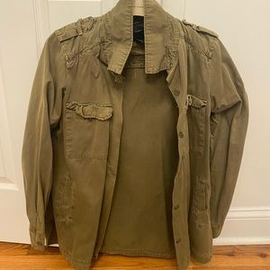 Green army jacket